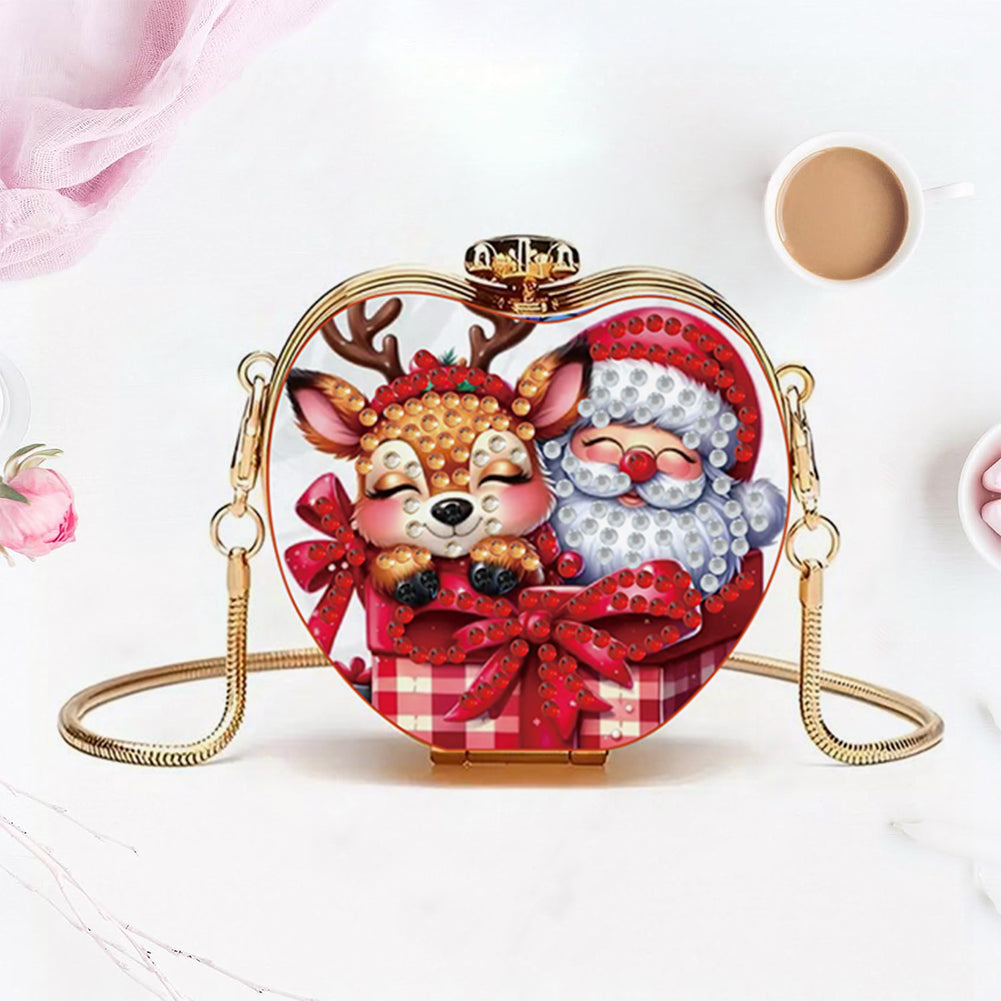 DIY Diamond Painting Shoulder Bag Portable Bag for Coins Lipstick Earphones