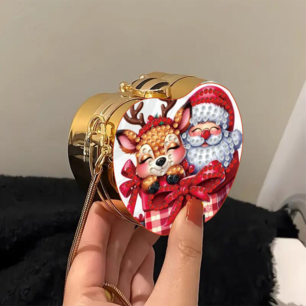 DIY Diamond Painting Shoulder Bag Portable Bag for Coins Lipstick Earphones
