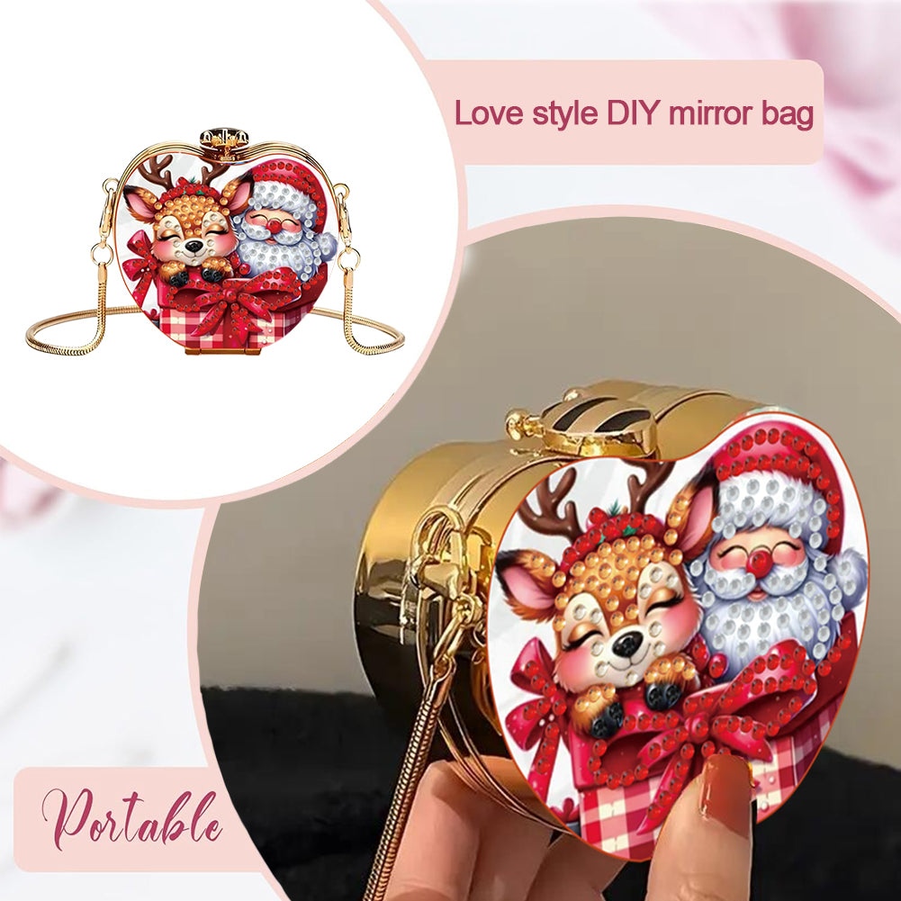 DIY Diamond Painting Shoulder Bag Portable Bag for Coins Lipstick Earphones