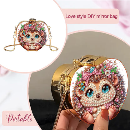 DIY Diamond Painting Shoulder Bag Portable Bag for Coins Lipstick Earphones