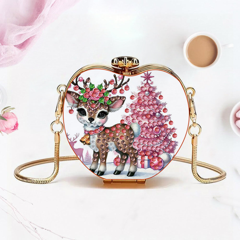 DIY Diamond Painting Shoulder Bag Portable Bag for Coins Lipstick Earphones