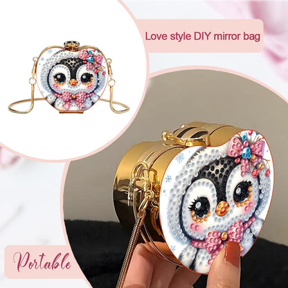 DIY Diamond Painting Shoulder Bag Portable Bag for Coins Lipstick Earphones