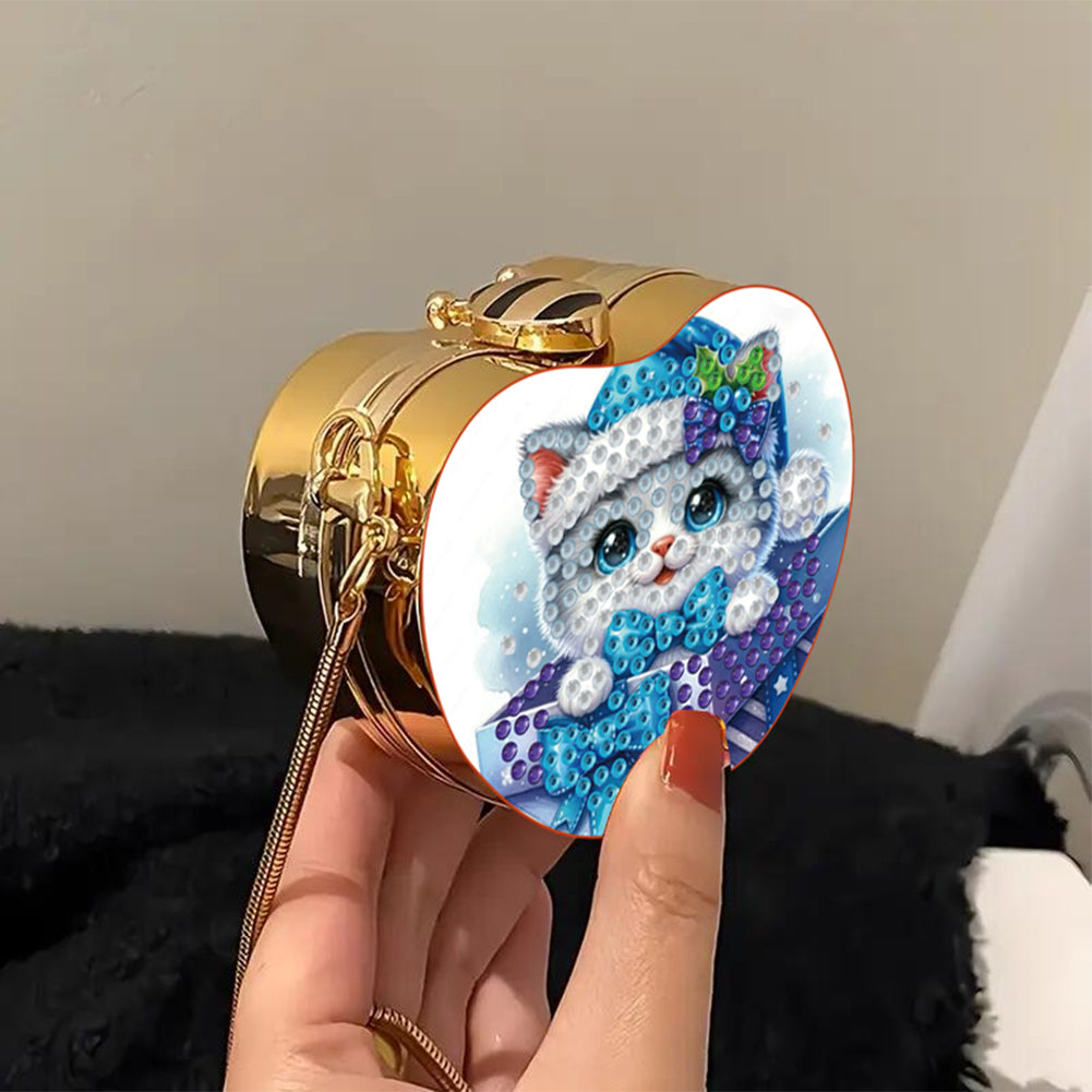 DIY Diamond Painting Shoulder Bag Portable Bag for Coins Lipstick Earphones