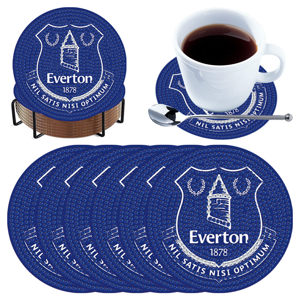 6pcs DIY Diamond Painting Coasters Kits with Holder for Adult Office Coffee Mats