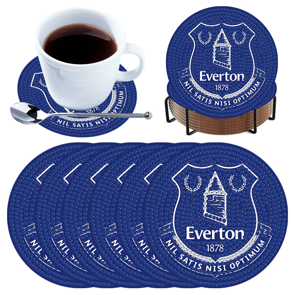6pcs DIY Diamond Painting Coasters Kits with Holder for Adult Office Coffee Mats