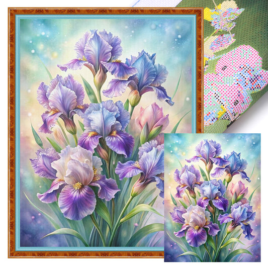 Flowers - 11CT Stamped Cross Stitch 40*55CM