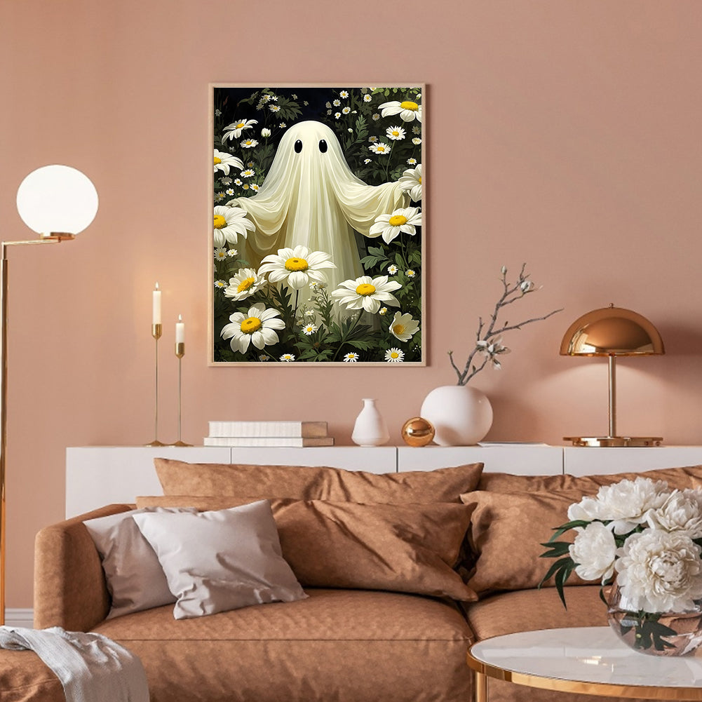 Halloween Ghost - Full Round Drill Diamond Painting 30*40CM
