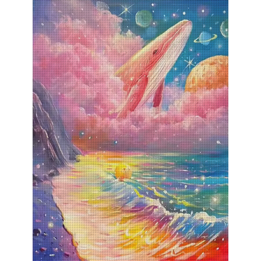 Dream Beach Scenery - 11CT Stamped Cross Stitch 45*60CM