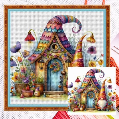 Gnome Cottage - 14CT Counted Cross Stitch 40*40CM