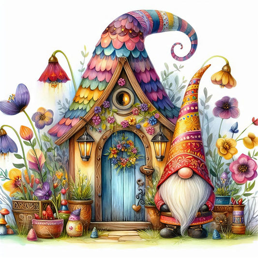 Gnome Cottage - 14CT Counted Cross Stitch 40*40CM