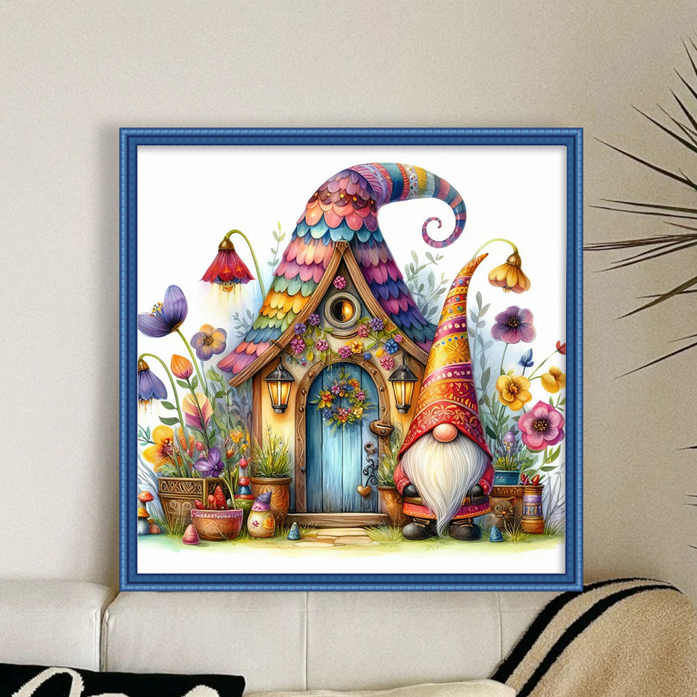 Gnome Cottage - 14CT Counted Cross Stitch 40*40CM