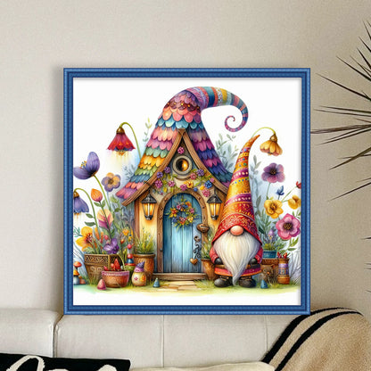 Gnome Cottage - 14CT Counted Cross Stitch 40*40CM