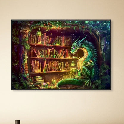 Magic Dragon - Full Round Drill Diamond Painting 40*30CM(Partial AB)