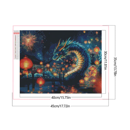 Magic Dragon - Full Round Drill Diamond Painting 40*30CM(Partial AB)