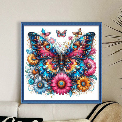 Butterfly - 11CT Stamped Cross Stitch 40*40CM