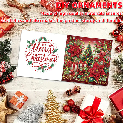 6PCS DIY Diamond Art Greeting Cards Christmas Congratulations Cards & Gifts