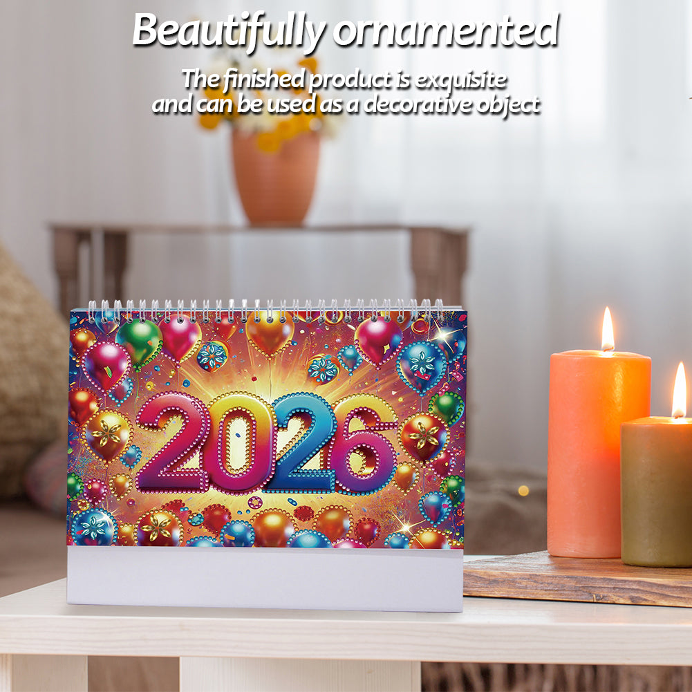 5D/DIY Calendar Diamond Painting Calendar Kit Diamond Art Paper Desk Calendar