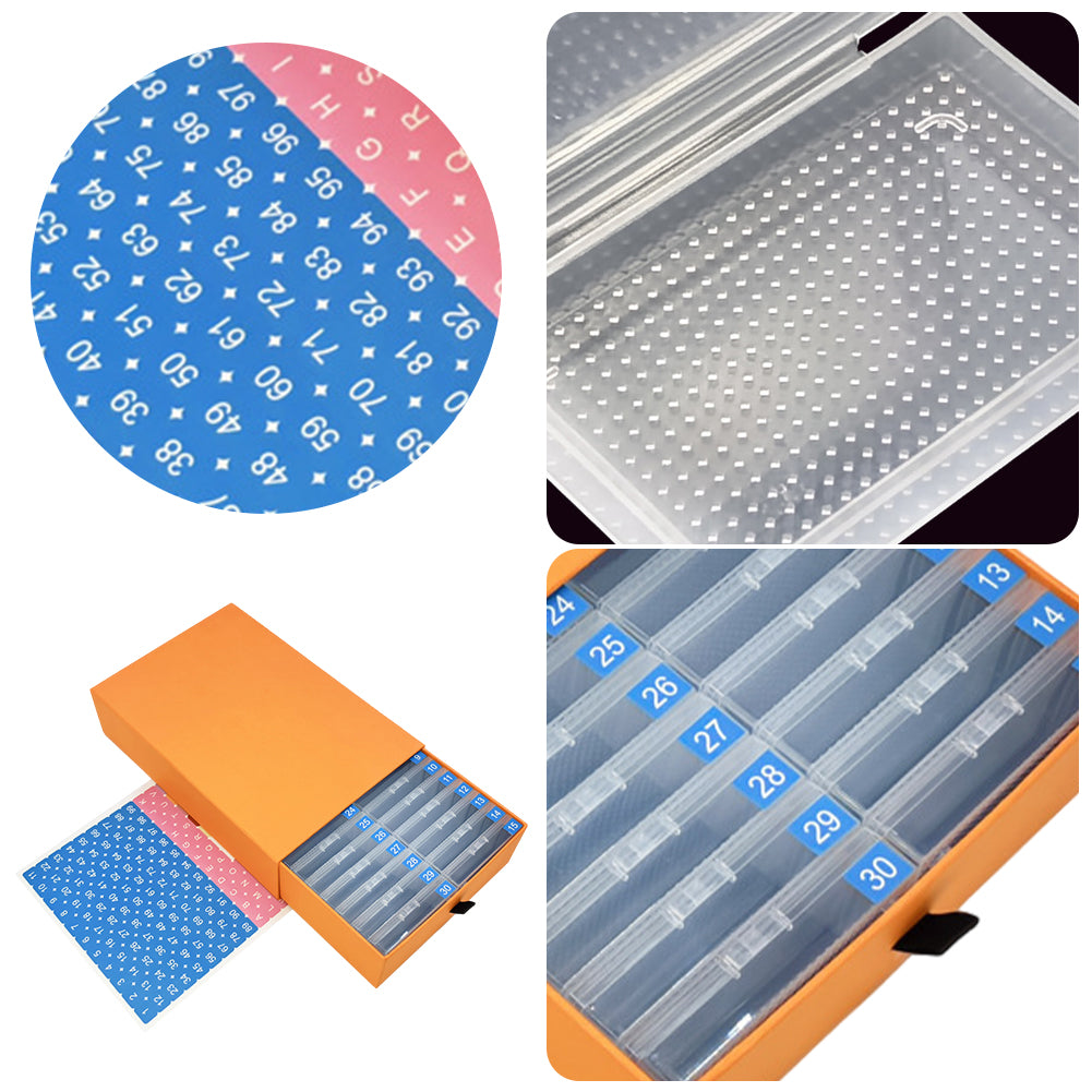 30Pcs/Set Diamond Painting Trays with Lids for Diamond Art (2)
