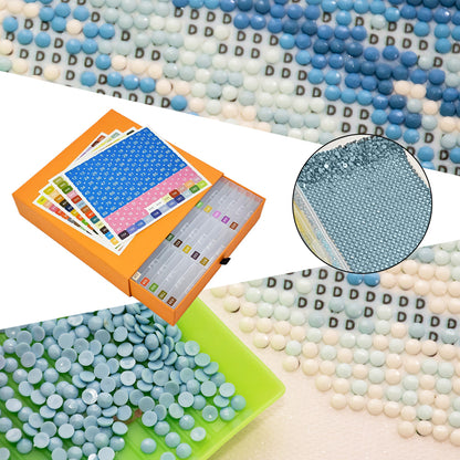 45Pcs/Set Diamond Painting Trays with Lids for Diamond Art (3)