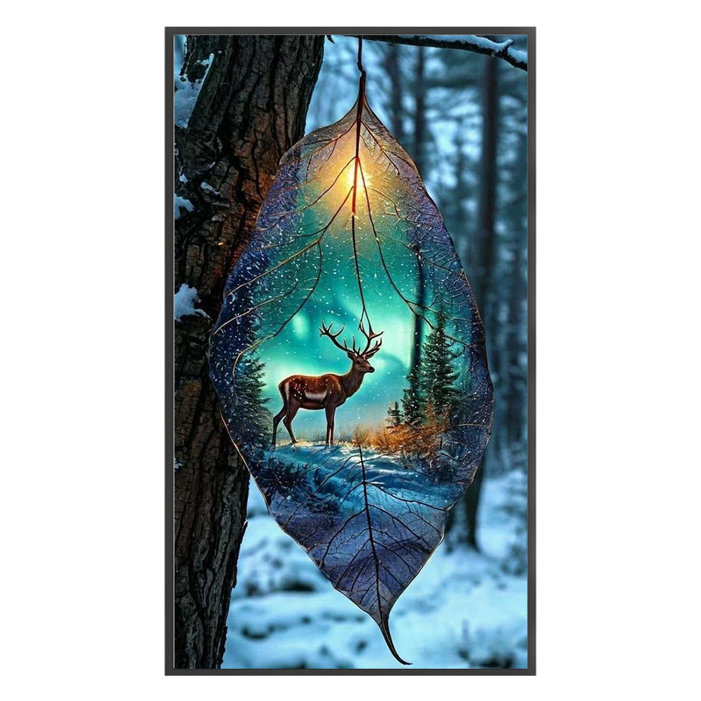 Leaf Scenery - 11CT Stamped Cross Stitch 40*70CM