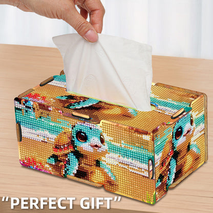 Diamond Painting Tissue Box Kits Decorative Rhinestone Craft Kit (Beach Turtle)