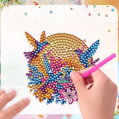 12Pcs Diamond Art Magnets Fridge Sticker Set for Adults Beginners (CN561 Bird)
