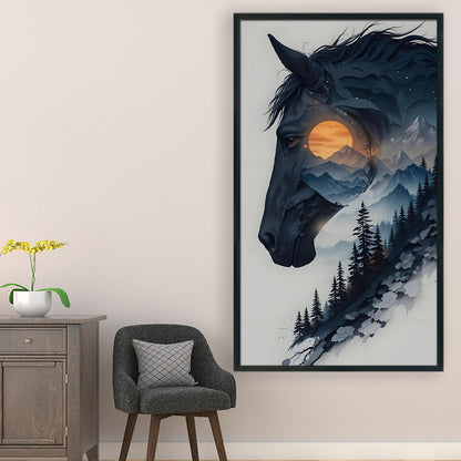Horse - 11CT Stamped Cross Stitch 40*70CM