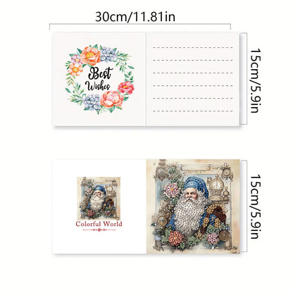 6PCS DIY Diamond Art Greeting Cards Winter Theme Congratulations Cards & Gifts
