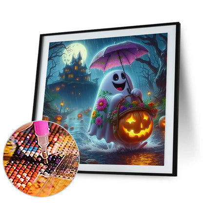 Halloween Ghost - Full Round Drill Diamond Painting 40*40CM