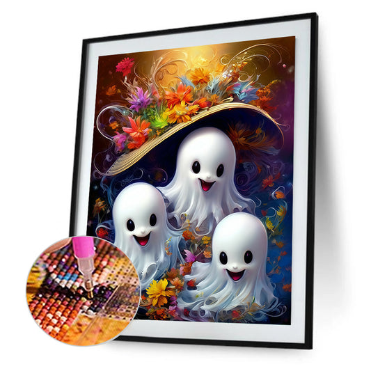 Halloween Ghost - Full Round Drill Diamond Painting 40*50CM