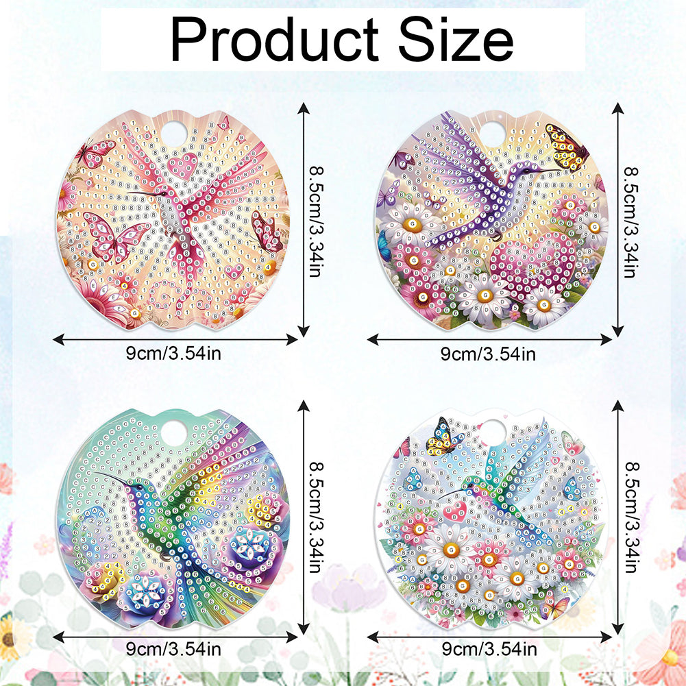 8pcs Hummingbird DIY Diamond Art Cup Lid Accessories Bling Tumbler Lid Plate