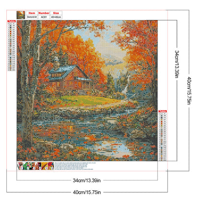 Fallen Leaves - Full Round Drill Diamond Painting 40*40CM
