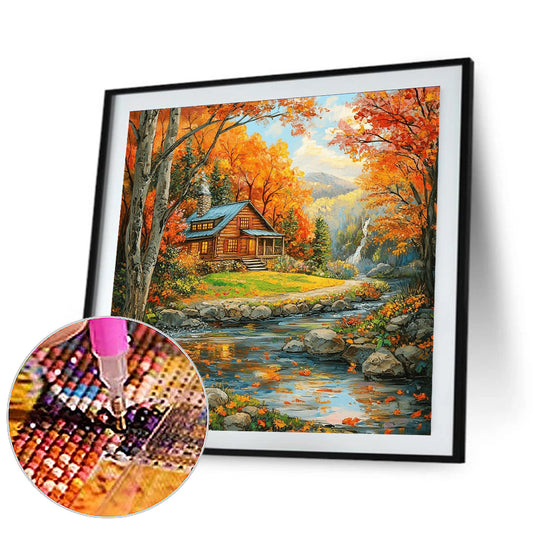 Fallen Leaves - Full Round Drill Diamond Painting 40*40CM