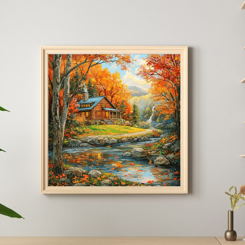 Fallen Leaves - Full Round Drill Diamond Painting 40*40CM