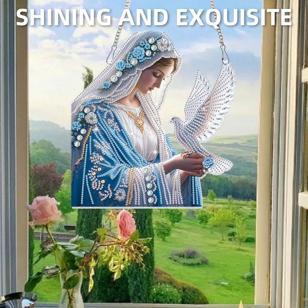 Religious 2D Flat DIY Diamond Art Pendant Diamond Painting Set Home Decoration
