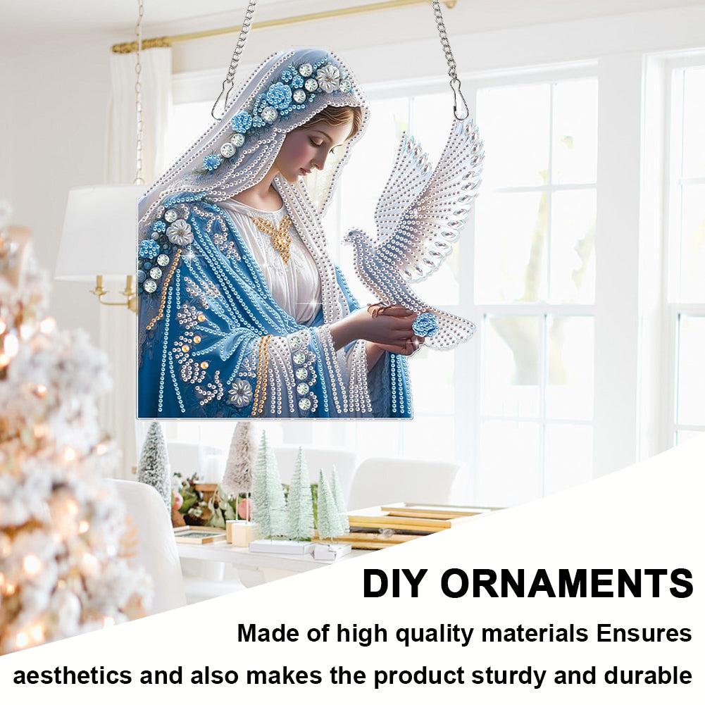 Religious 2D Flat DIY Diamond Art Pendant Diamond Painting Set Home Decoration
