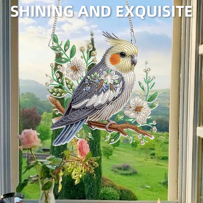 2D Flat DIY Parrot Diamond Art Pendant Diamond Painting Set Home Decoration