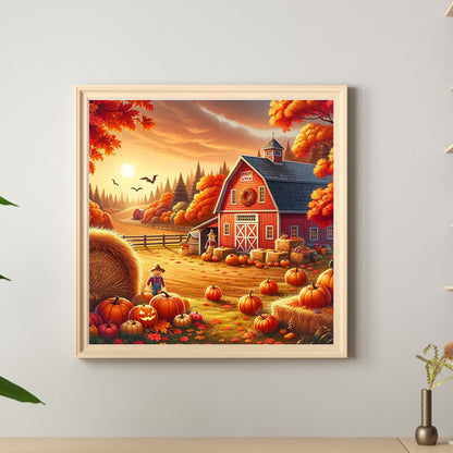 Autumn Farm - Full Round Drill Diamond Painting 40*40CM