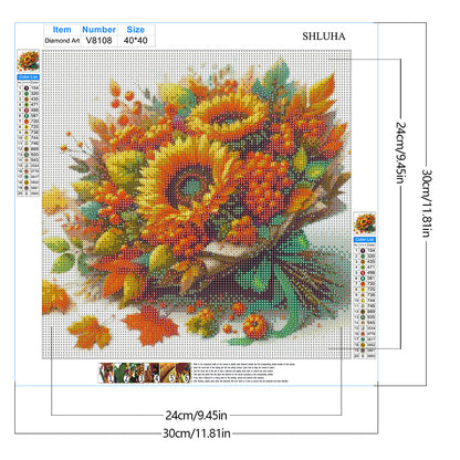Autumn Bouquet - Full Round Drill Diamond Painting 40*40CM