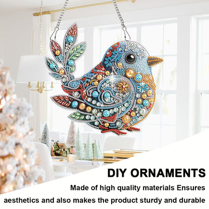 Bird 2D Flat DIY Diamond Art Pendant Special Shape Wall Decor for Home & Windows