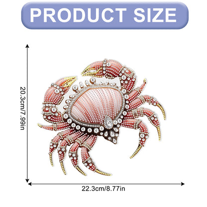 Crab 2D Flat DIY Hanging Diamond Art Kits Window Hanging Art for Home Decor