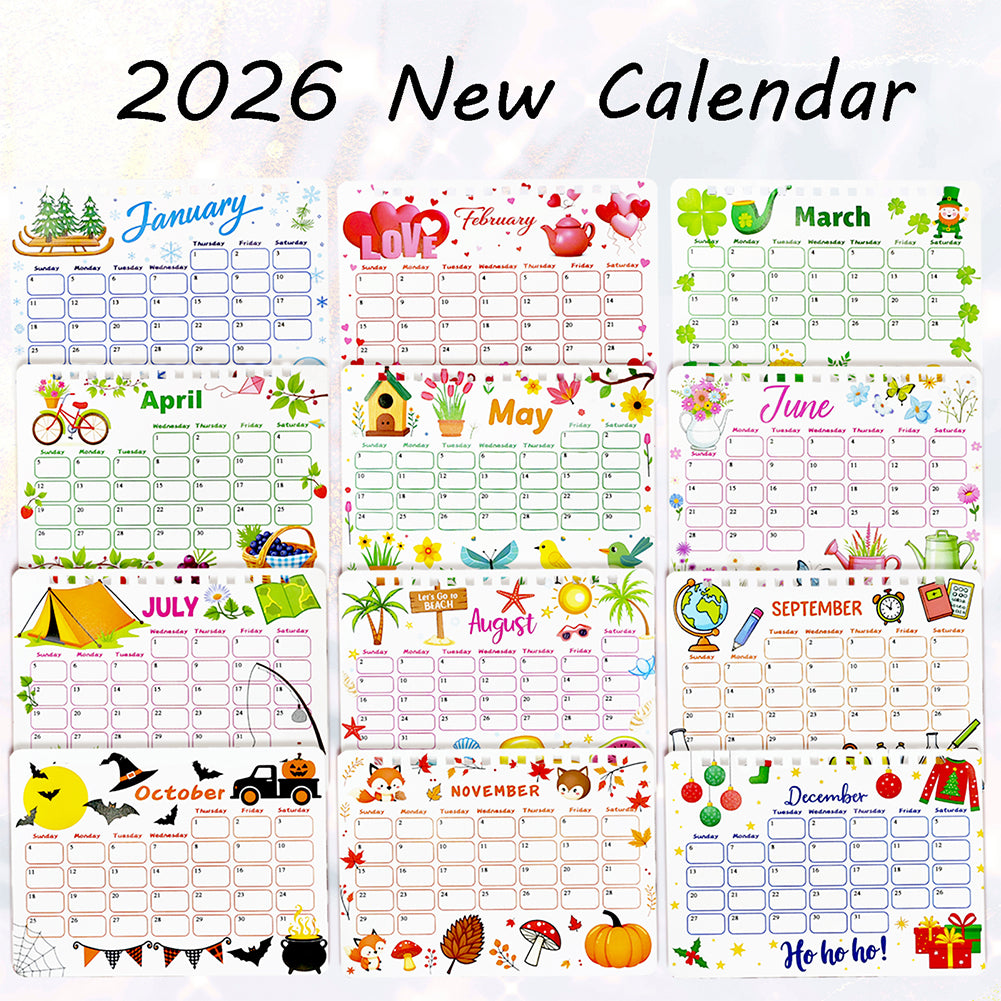 2026 Calendar Diamond Painting Kit Snowman DIY Diamond Art Desk Calendar