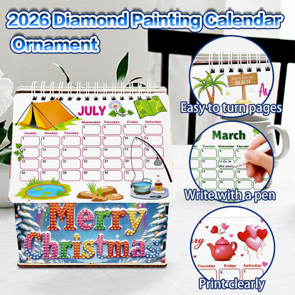 2026 Calendar Diamond Painting Kit Snowman DIY Diamond Art Desk Calendar
