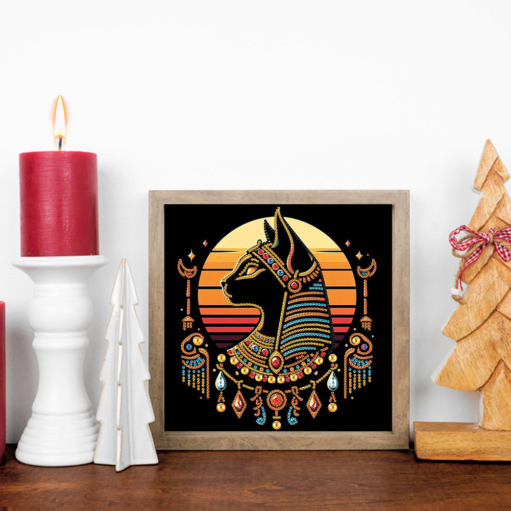 Egyptian Mau - Special Shaped Drill Diamond Painting 30*30CM