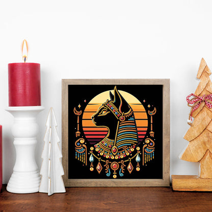 Egyptian Mau - Special Shaped Drill Diamond Painting 30*30CM
