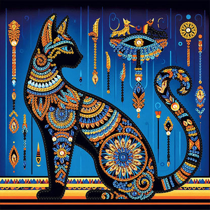 Egyptian Cat - Special Shaped Drill Diamond Painting 30*30CM
