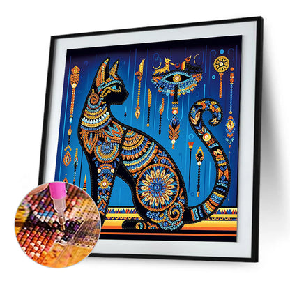 Egyptian Cat - Special Shaped Drill Diamond Painting 30*30CM