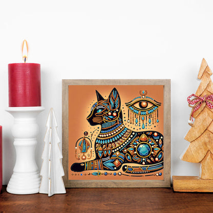 Egyptian Mau - Special Shaped Drill Diamond Painting 30*30CM