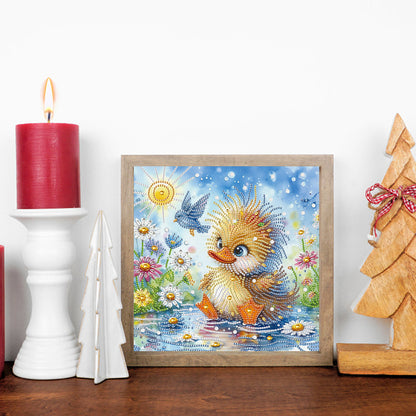Cartoon Duck - Special Shaped Drill Diamond Painting 30*30CM