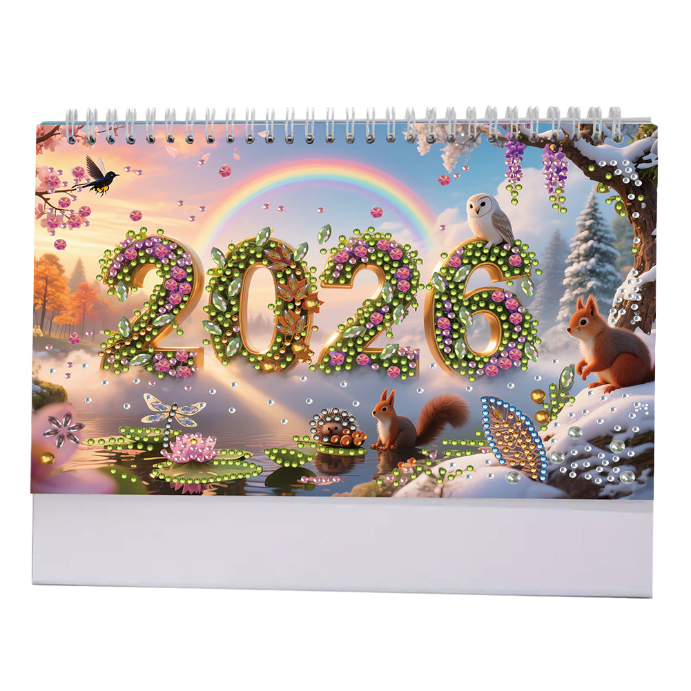 5D/DIY Calendar Crystal Painting Desk Calendars Kit Diamond Painting Calendar